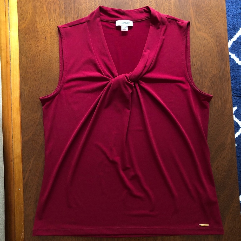 Calvin Klein Blouse - Wine size M